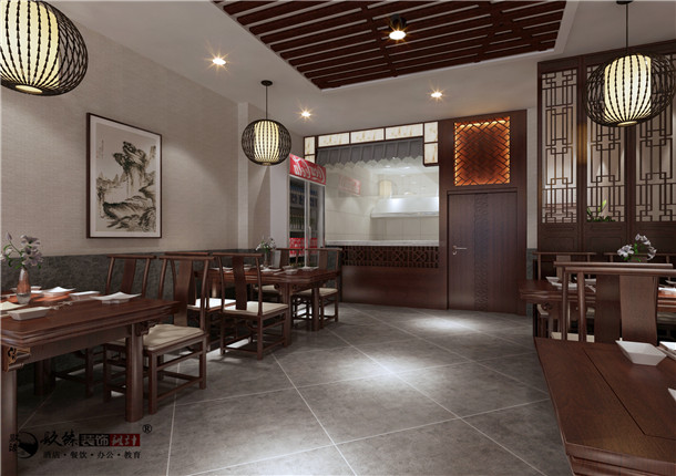固原丰府餐厅设计|整体风格的掌握上继承我们中式文化的审美观