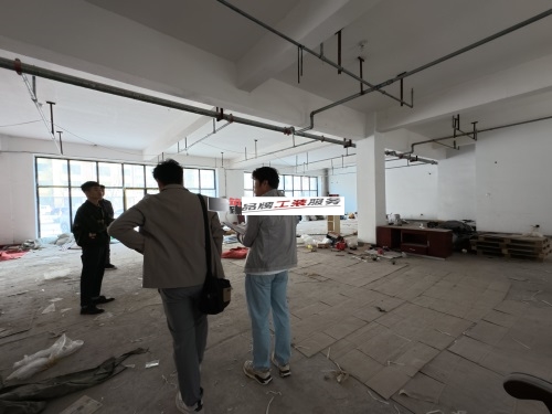 固原设计装修公司|固原枫乐餐厅设计装修项目现场勘察
